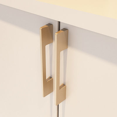 Interior pulido de latón 96mm Cabinet Pulls para el cajón