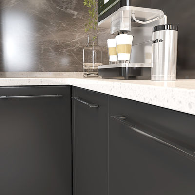200mm 228mm Matte Cabinet Negro Hardware Manos de mano tira a granel