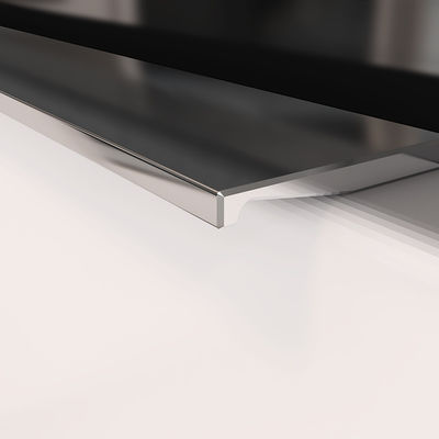 120 mm de aluminio Chrome muebles de hardware de la mano para el armario
