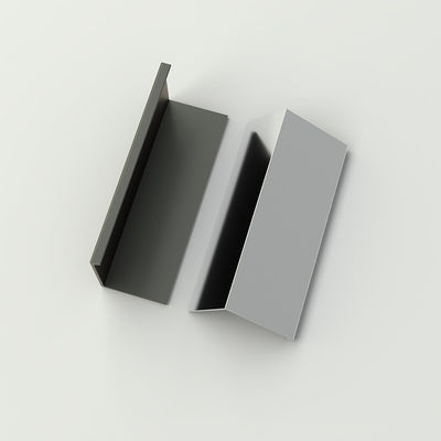 ISO Matte Negro de aluminio gabinete manijas tira para el armario de la habitación vestidor