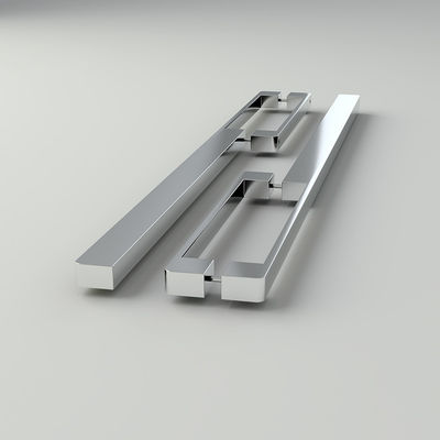 Manillas de puertas de cocina de aluminio cromo cepillado de 128 mm para armarios