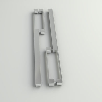 Manillas de puertas de cocina de aluminio cromo cepillado de 128 mm para armarios