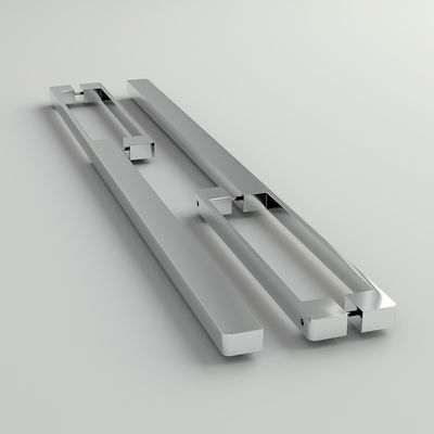 Manillas de puertas de cocina de aluminio cromo cepillado de 128 mm para armarios