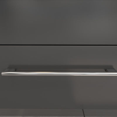 Matte negro anodizado cajón manijas de granel gabinete de cocina tirones para la cocina