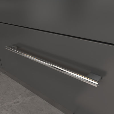 Matte negro anodizado cajón manijas de granel gabinete de cocina tirones para la cocina