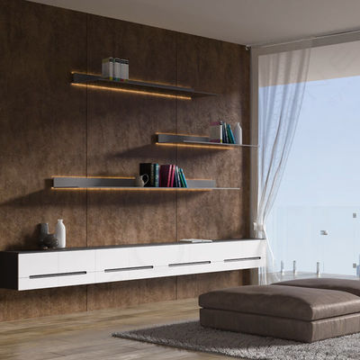 Unidad de entretenimiento flotante de muebles para el hogar de aluminio modular OEM