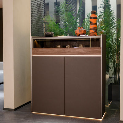 OEM Muebles de marco de aluminio Sala de comedor Gabinete de licor Almirah