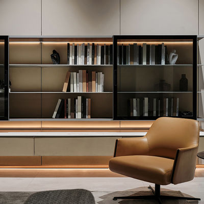 Cabinet Modular de Aluminio Moderno Buffet Hutch Unidad de Pared estilo minimalista