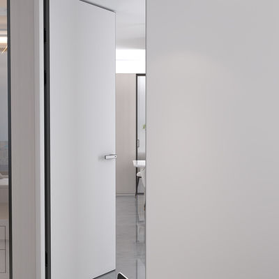 Puertas interiores enmarcadas en aluminio de panal de miel acabado de carilla hacia afuera apertura hacia adentro