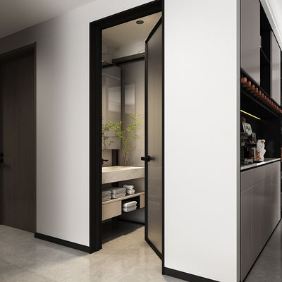 Puertas interiores invisibles para el baño