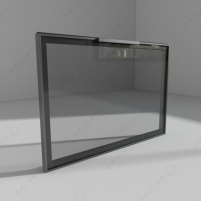 Puerta de vidrio de aluminio modular de la cocina de la pared armarios personalizados 300mm