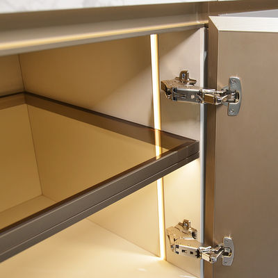 Estantes de servicio de cocina modulares de aluminio de estilo minimalista