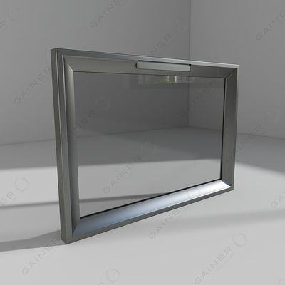 Cabinet Modular de aluminio de puerta de vidrio a prueba de fuego acabado anodizado para cocina