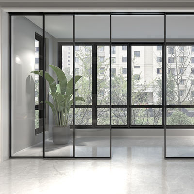 Puertas correderas de patio contemporáneo a prueba de humedad Puerta de cavidad interna interior