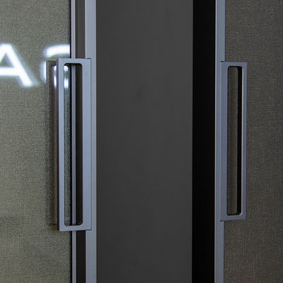 Puertas corredizas de aluminio de vidrio templado motorizadas