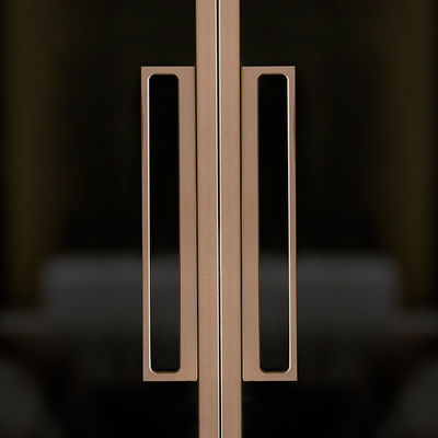Aluminio Interior 96x96 Puerta corredera de vidrio Telescopio Interior Puertas correderas para la casa