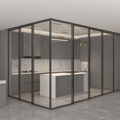 Puertas correderas de vidrio de aluminio de 8 mm de espesor para salas de estar
