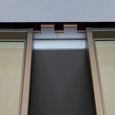 Perfil de aluminio de puertas corredizas internas de línea delgada personalizado
