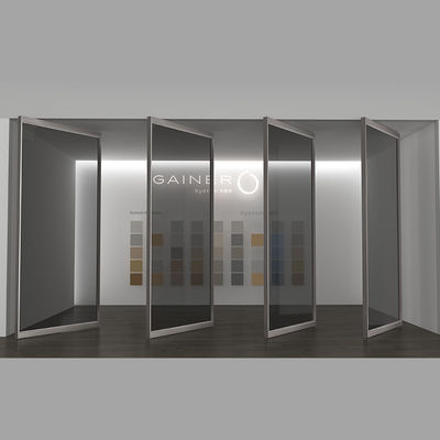 Puerta delantera de cristal de aluminio con panel múltiple