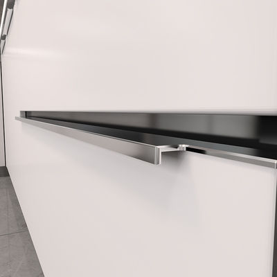 Armario de laca ODM manijas de hardware de forma J para pujar la puerta de la cocina