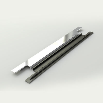 Armario de laca ODM manijas de hardware de forma J para pujar la puerta de la cocina
