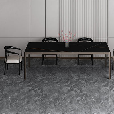 OEM 1800x1000MM Mesa de comedor clásica de lujo Forma rectangular