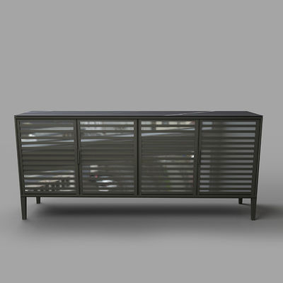 Muebles de vidrio de aluminio de marco personalizado