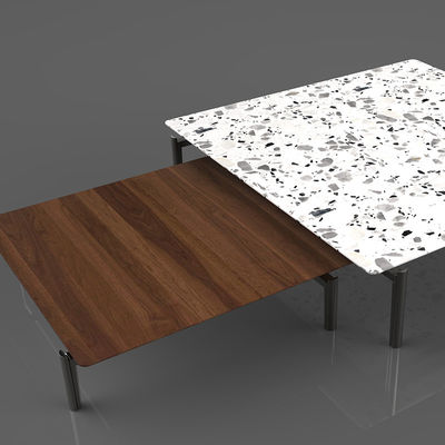 Anti-regresión de aluminio única mesa de té para el mobiliario de la sala de estar