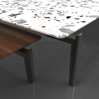 Anti-regresión de aluminio única mesa de té para el mobiliario de la sala de estar