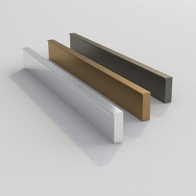 Muebles de aluminio mano de hardware 250mm Puerta empuje puja mano