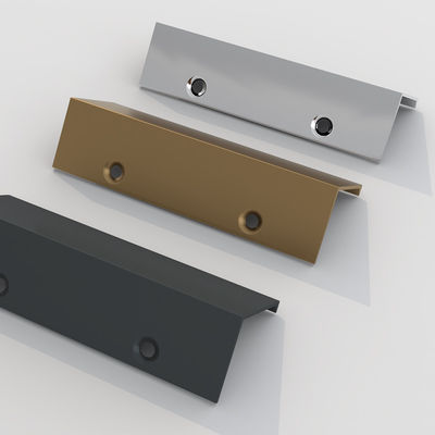 OEM de aluminio duradero manija de gabinete oculto para el armario del cajón