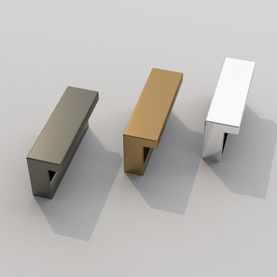 Limpieza de acabado de aluminio Chrome Cabinet Knob Champagne cepillado
