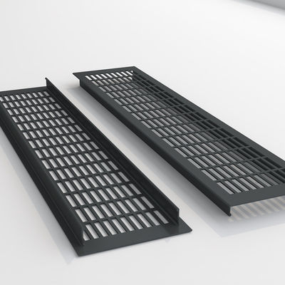 Grilla de ventilación de aleación de aluminio de plata 110 * 250mm para aire acondicionado Difusor de aire de retorno