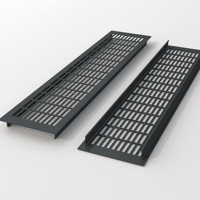 Grilla de ventilación de aleación de aluminio de plata 110 * 250mm para aire acondicionado Difusor de aire de retorno