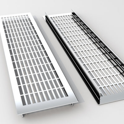 Modelo 3D de puertas de aluminio Rejas de ventilación de aire Resistencia a la corrosión
