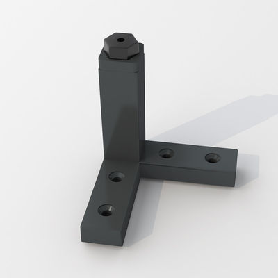 Muebles de aleación de aluminio negro de peso ligero Sofá Piernas Resistencia a la corrosión