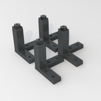 Muebles de aleación de aluminio negro de peso ligero Sofá Piernas Resistencia a la corrosión