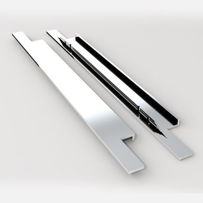 ODM muebles modernos de hardware mango de plata anodizado para armarios cajones
