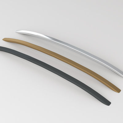 Modern Simplicity Cabinet Drawer Handle de aleación de aluminio Interior de tira conjunto de tamaño personalizado