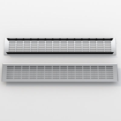 Cubierta de parrillas rectangulares de aleación de aluminio Cubierta de ventilación de cocina fresca