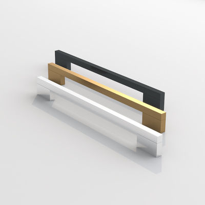 Decoración T Bar Manos de la puerta del armario tira del armario de la cocina tira del cajón