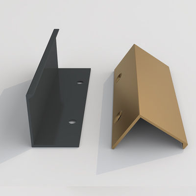 Resistencia al desgaste gabinete de hardware mango oculto de aluminio plano bar oculto tira del borde mango