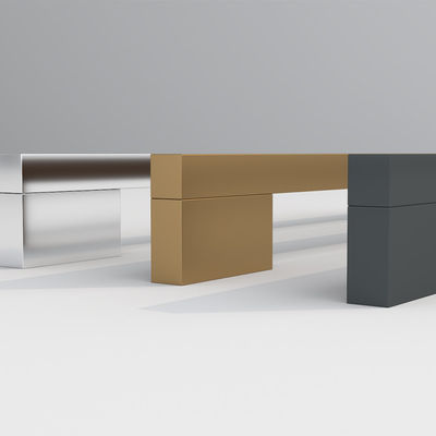 Muebles de lujo de oro en forma de U