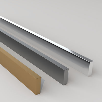 Muebles y maquinaria moderno gabinete tira el armario de aluminio de perfil largo barra T mango