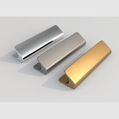 Anodizado acabado V en forma de mango de aluminio para el hogar de la oficina decorar