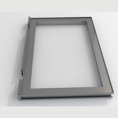 Muestra de la puerta del armario de la cocina de aluminio del borde de la puerta del marco del perfil de extrusión